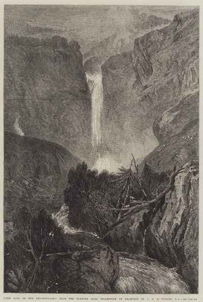 La Caída del Reichenbach de Joseph Mallord William Turner